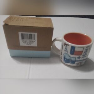 Starbucks Texas Themed Mug with Orange Interior